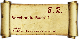 Bernhardt Rudolf névjegykártya